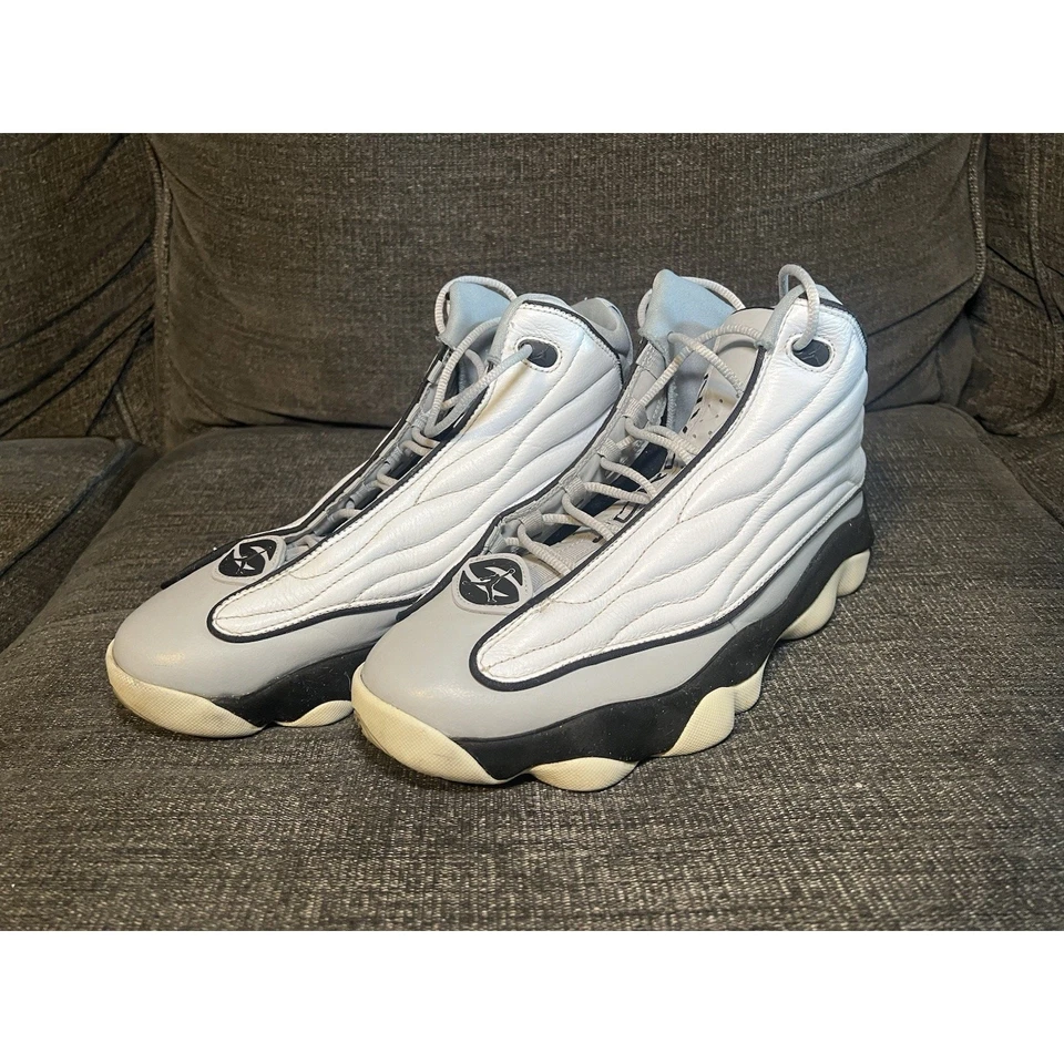 Nike Jordan Pro Strong 407285-013 Blanco Gris Negro Talla 10 Tenis Hombre’s Foto 3 de 4