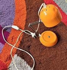 Retro Schreibtischlampe 70er Jahre Vintage in Orange 