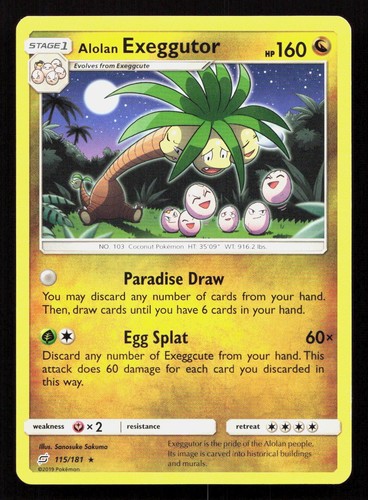 ALOLAN EXEGGUTOR 115/181 Pokemon TEAM UP