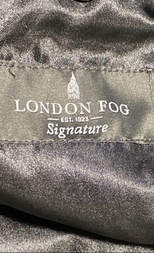 London Fog Mens Gray Solid Wool Blend Signature Trench Coat Blazer Size 38 - Picture 4 of 6