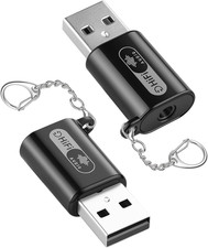 USB to 3.5Mm TRRS Audio Adapter,External Sound Card 2 Pack