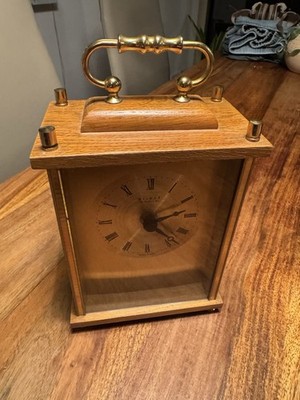 Weimar Quartz Tischuhr mit Junghans-Uhrwerk, Vintage, Funktioniert Super,