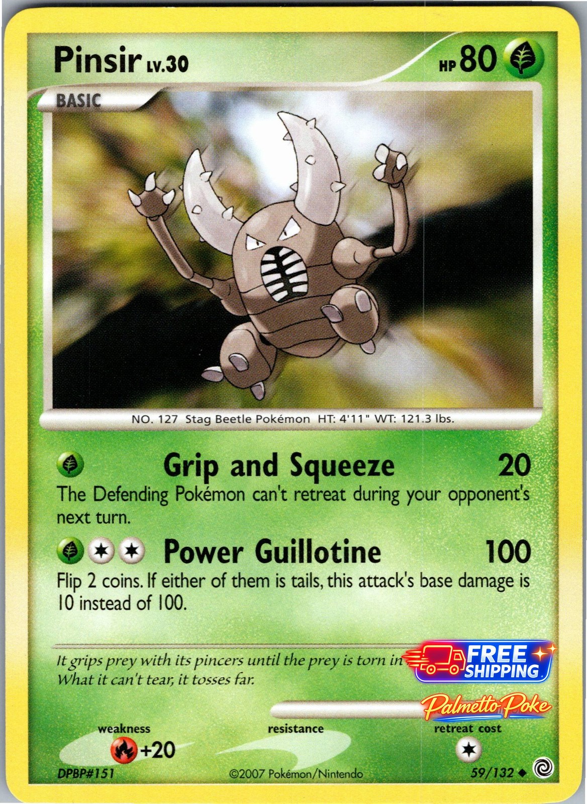Pinsir 59/132 Uncommon Secret Wonders Pokemon NM/LP