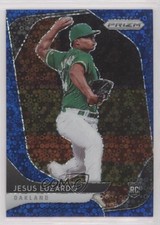 2020 Panini Prizm Tier II Quick Pitch Blue Donut Circle 31/199 Jesus Luzardo fo7