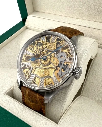 STUNNING VINTAGE ROLEX LEVER MOVEMENT IN A NEW QUALITY CASE, FULLY SERVICED.