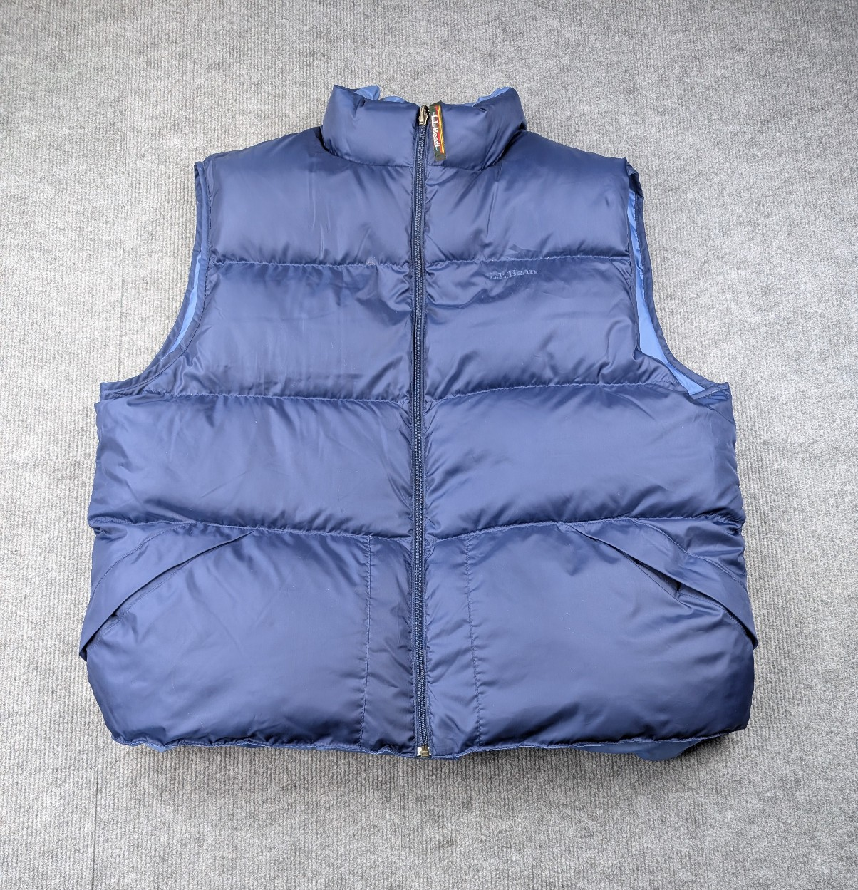 LL Bean Reversible Down Puffer Vest Mens XL