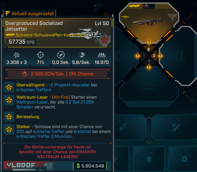 (PC,Xbox,PS) Borderlands 4 - Modded Jetsetter 57k DPS