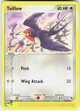 Taillow EX Ruby and Sapphire 72/109 NM on eBay