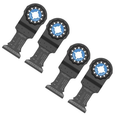 Bosch 4 Pack of 1-1/4 Inch Starlock Multi-Tool Carbide Cut Blades, OSL114C-4PK