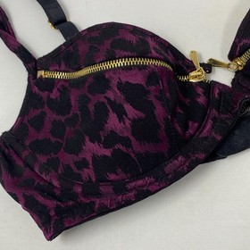 Agent Provocateur Madalyn Soiree Purple Black Bra 34C