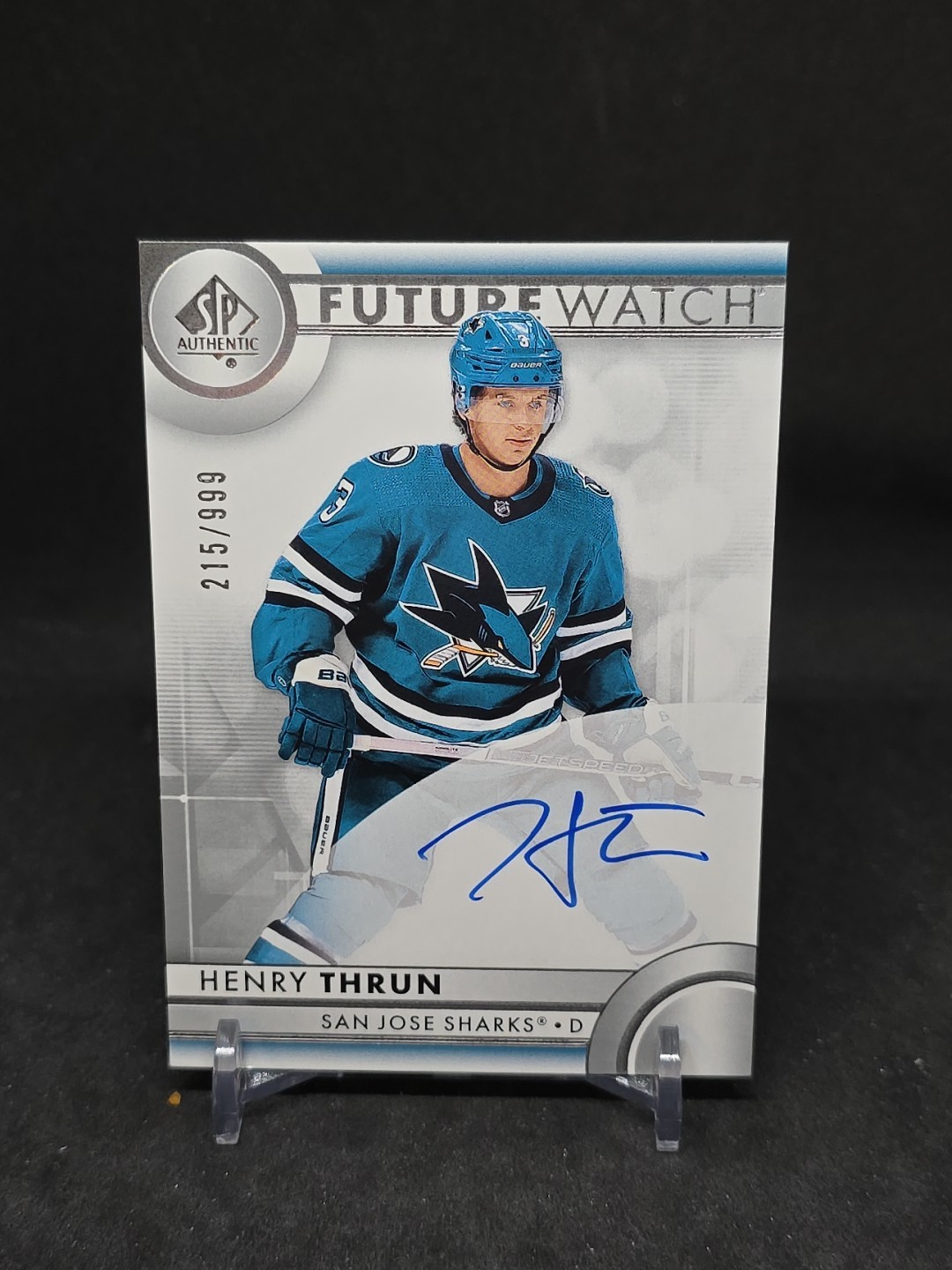 Henry Thrun 2023-24 Upper Deck SP Authentic /999 Auto Future Watch #160