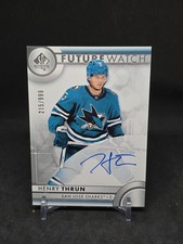 Henry Thrun 2023-24 Upper Deck SP Authentic /999 Auto Future Watch #160