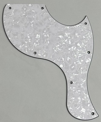 Custom For Gibson Les Paul SG Junior Style Guitar Pickguard 4-Ply White Pearl