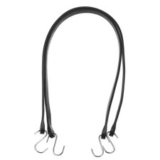 2Pcs 41" Bungee Cords with Hooks for Securing Tarps Cargo Trucks Canvases, Black