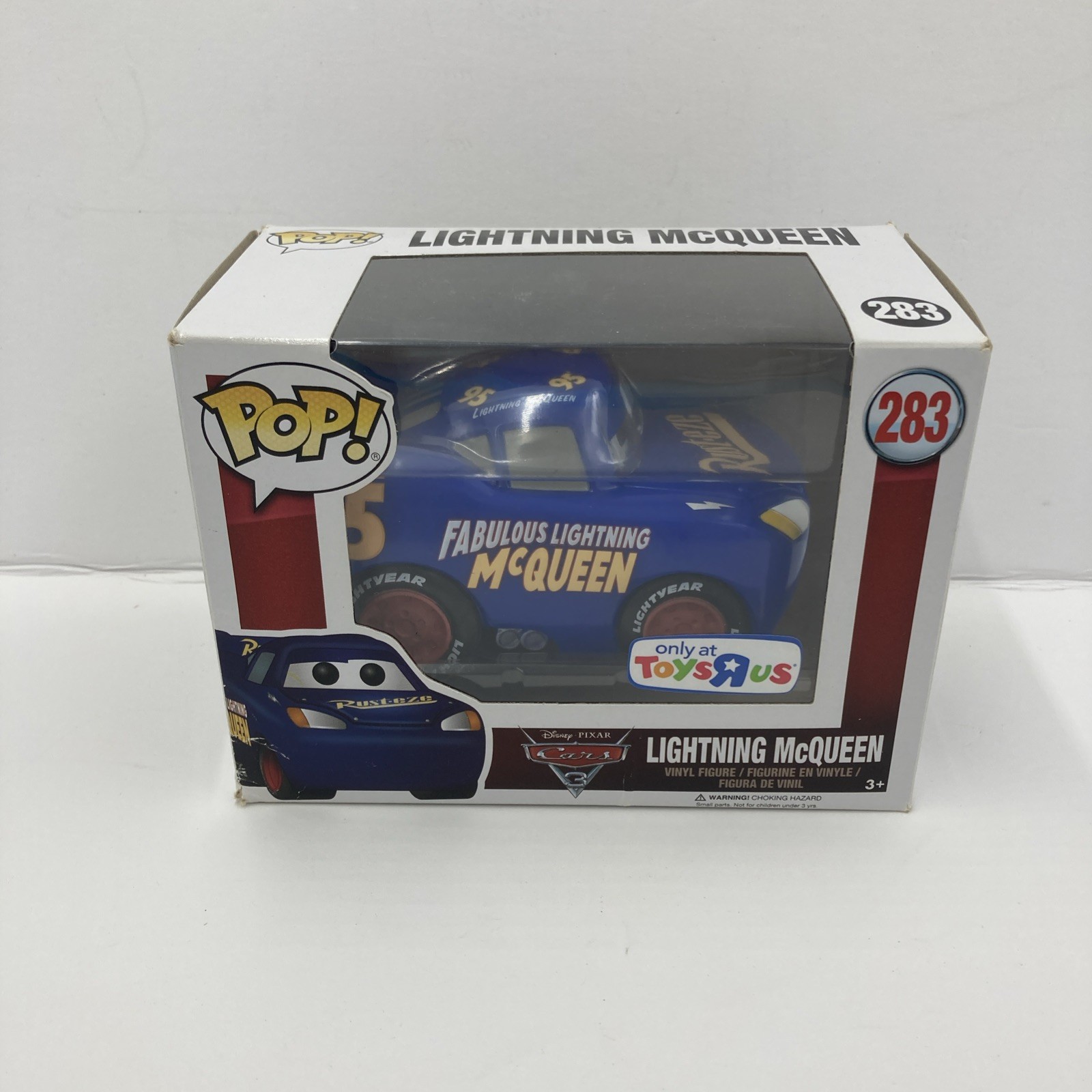 Funko Pop Fabulous LIGHTNING McQUEEN #283 Toys R Us Exclusive Disney Cars 3 Blue