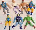 Vintage 1980s MOTU Action Figure (7) Lot Prince Adam Skeletor Stratos Teela