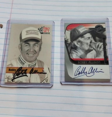 Bobby Allison 2 Card Auto Lot ( One Certified and One Obtained Through Mail)