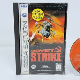Soviet Strike Sega Saturn 1996 Complete CIB Reg Card Tested