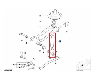 BMW Shift Gear Lever Linkage E30 E36  25117527252