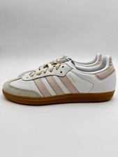Adidas Women  s Samba OG Size 6 White/Pink/Gum JS1351 