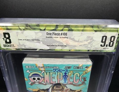 BGS 9.8 ONE PIECE Vol. 108 1st Printing Graded Comics Manga JUMP