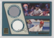 2001 Topps Traded & Rookies Dual Relics Dustin Hermanson #TTR-DH x5u