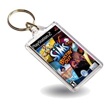 Image of The Sims Bustin Out PlayStation 2 PS2 Keyring Plastic Key Chain