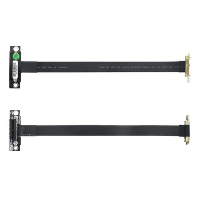 Pack of 2 PCI-e 3.0 Riser Kabel, X1 to X1, M to F, 90° to 90°, PCIe Extender ...