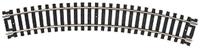 Atlas HO Scale Code 100 15'' Radius Curve Bulk Model Train Track (Single Piece)