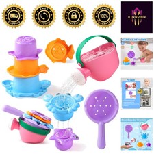Interactive 5-Piece Bath Toy Set for Toddlers - Perfect Gift for Ages 1-3