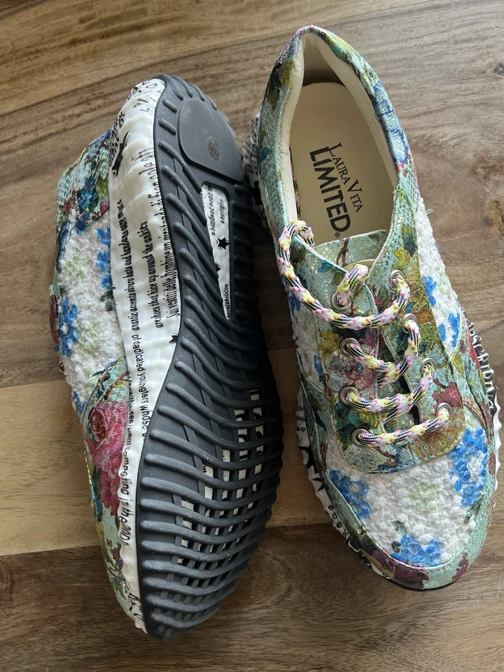 LAURA VITA  LIMITED DAMENSCHUHE HALBSCHUHE SNEAKER GR: 38 UK: 5 BLAU  - Bild 3 von 4