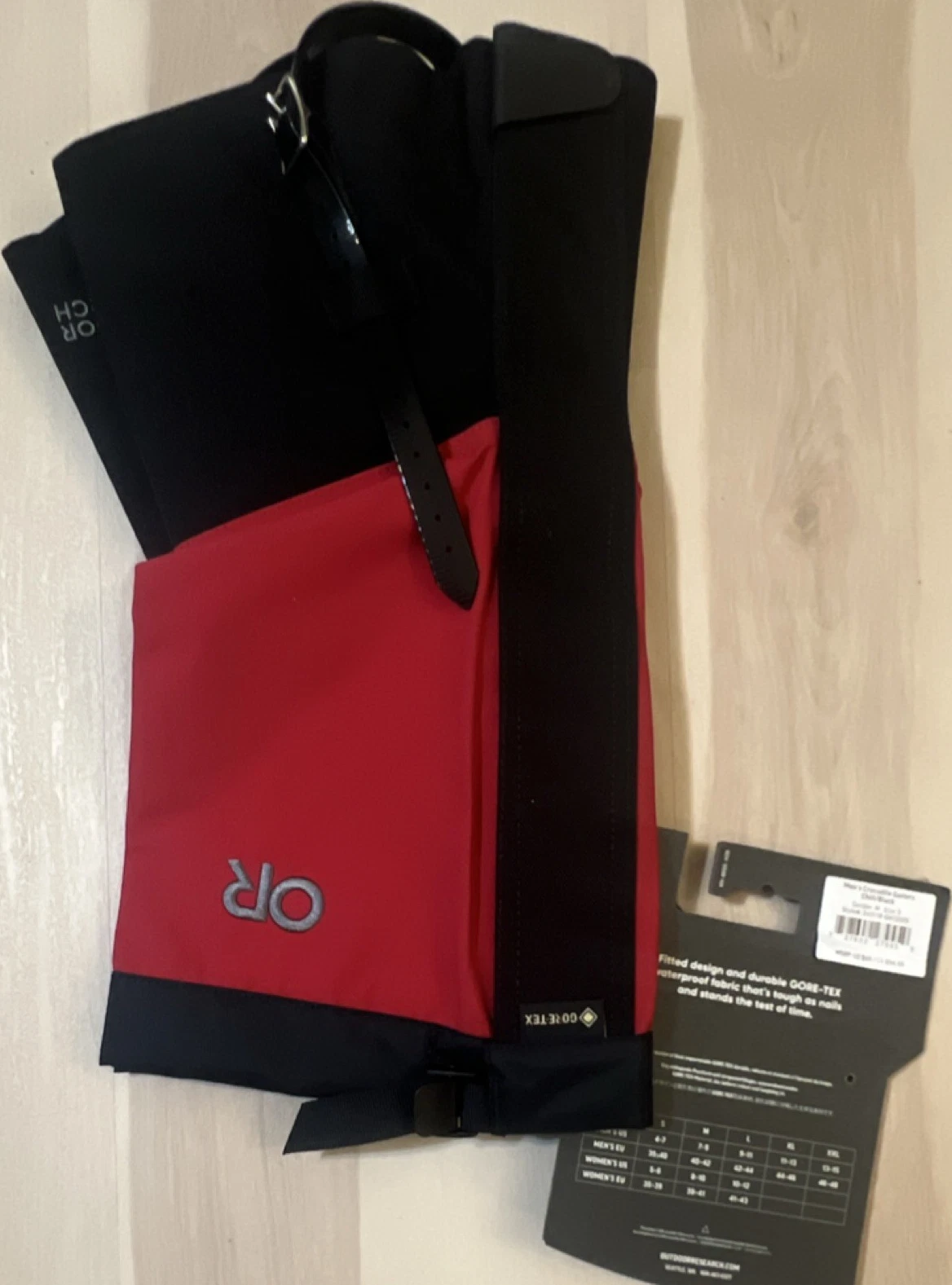 Outdoor Research GORE-TEX Hiking Boot Gaiters, Pair, Red/Black Size S
Opens in a new window or tab