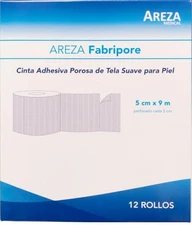 Areza Fabripore Soft Fabric Porous Adhesive Skin Tape 2" x 10Y (12 ROLLS) NIB