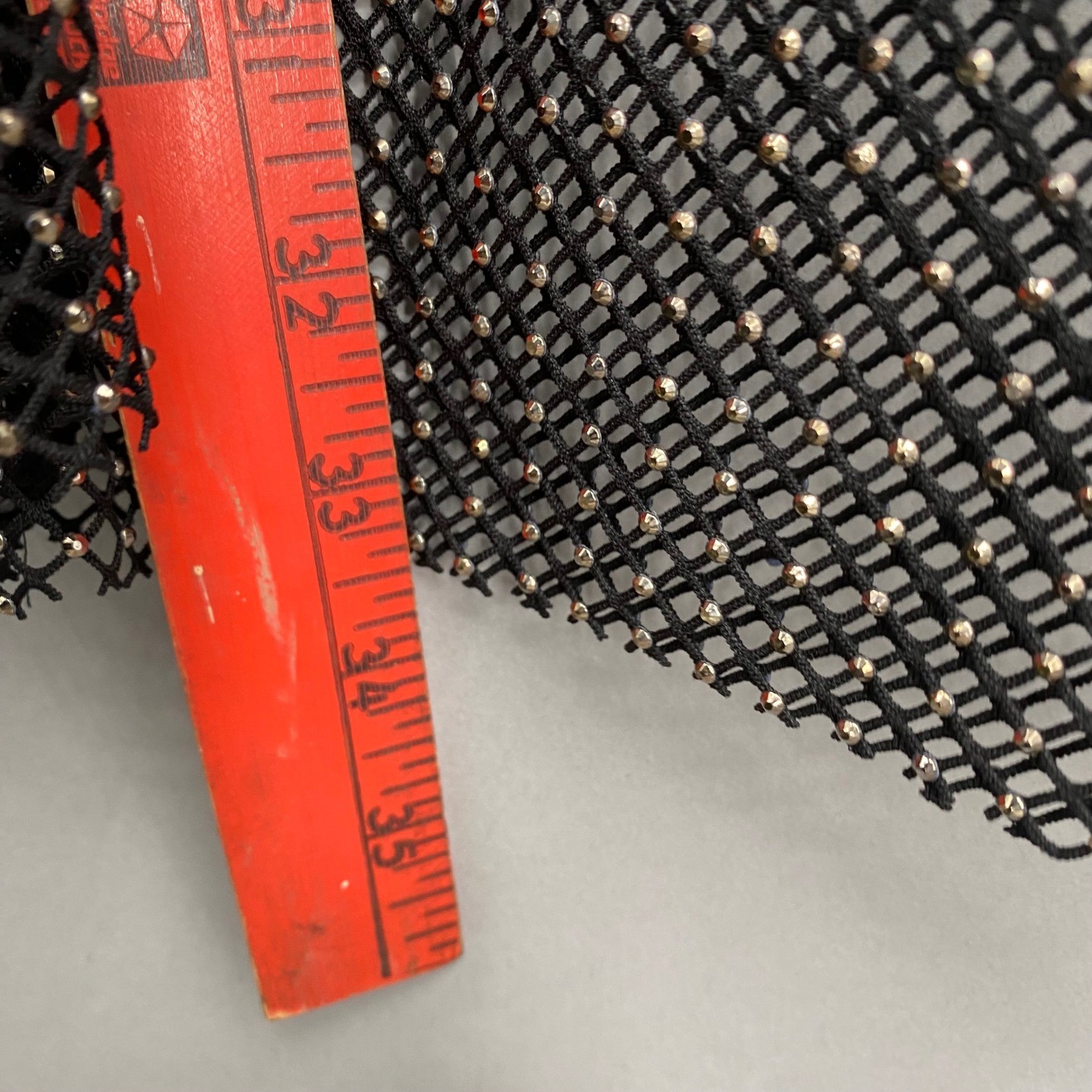 Zara Festive Days Black Mesh Rhinestone Mid-Rise Leggings Sheer Pants Small New thumbnail 5