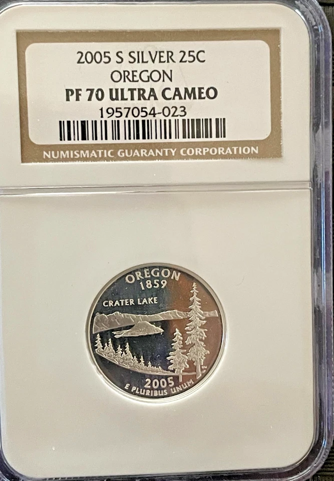 SILVER NGC PF-70 ULTRA CAM 2005-S State Quarters set plus a 2003-S Maine - Image 4 of 4