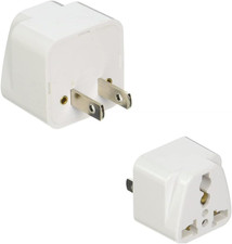 2 Pack Universal Travel Adapter Europe to US Plug Travel Adapters