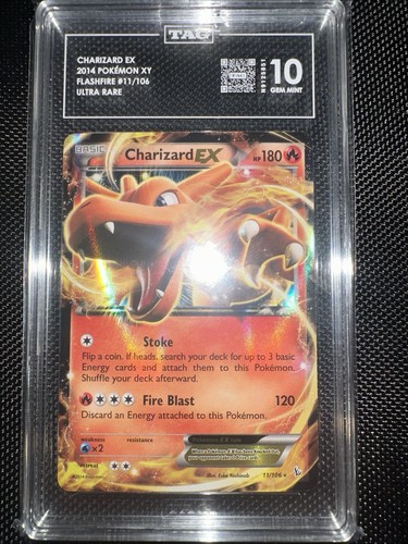 Charizard-EX graded TAG 10 for sale on eBay