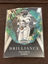 Zach Neto RC 2022 Prizm Draft Picks Brilliance  LA Angels SP