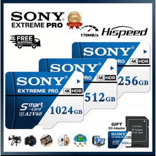 Extreme Speed Micro SD TF Card 128GB 256GB 1TB C10 Flash Memory for Phone Tablet