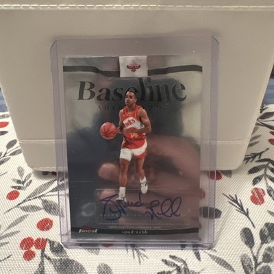 2025-26 Topps Finest Baseline Autographs Spud Webb Atlanta Hawks NBA Autograph