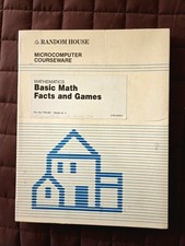 TRS-80 Random House Basic Math Fun Games Courseware with disk