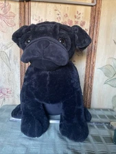 🐾 Peek A Boo Black Pace The Pug Stuffed Animal Plush 19” Custom Re-stuffed 👌