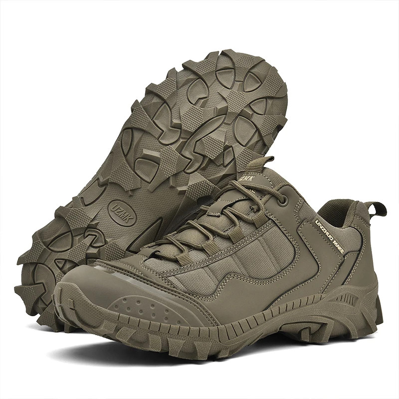 Mens Outdoor Hiking Military Boots Tactical Anti Slip Work Shoes Casual Sneakers