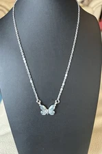 Glow In The Dark Butterfly Necklace New