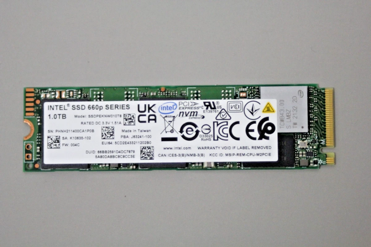 内蔵型SSD Intel SSD nvme 1TB Intel M.2 Interface 1 TB Solid State Drives for sale | eBay
