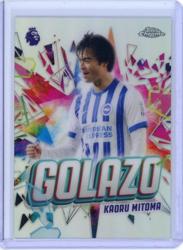 Kaoru Mitoma 2026 Topps Chrome Premier League Golazo Refractor #GZ-2
