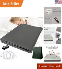 Organic Grounding Sheet 13 Silver for Bed Sleeping Therapy with Safest Groun...