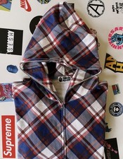 Bape Plaid Check Full Zip Hoodie