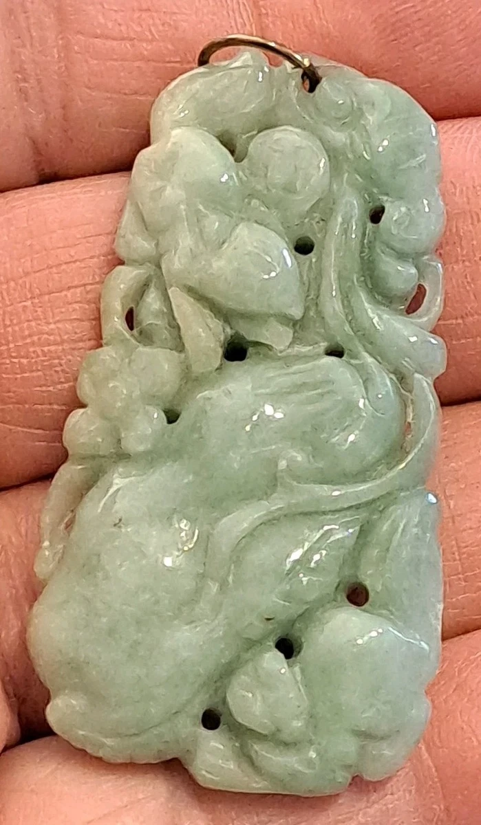 翡翠1900-1940 中国风项链和吊坠| eBay
