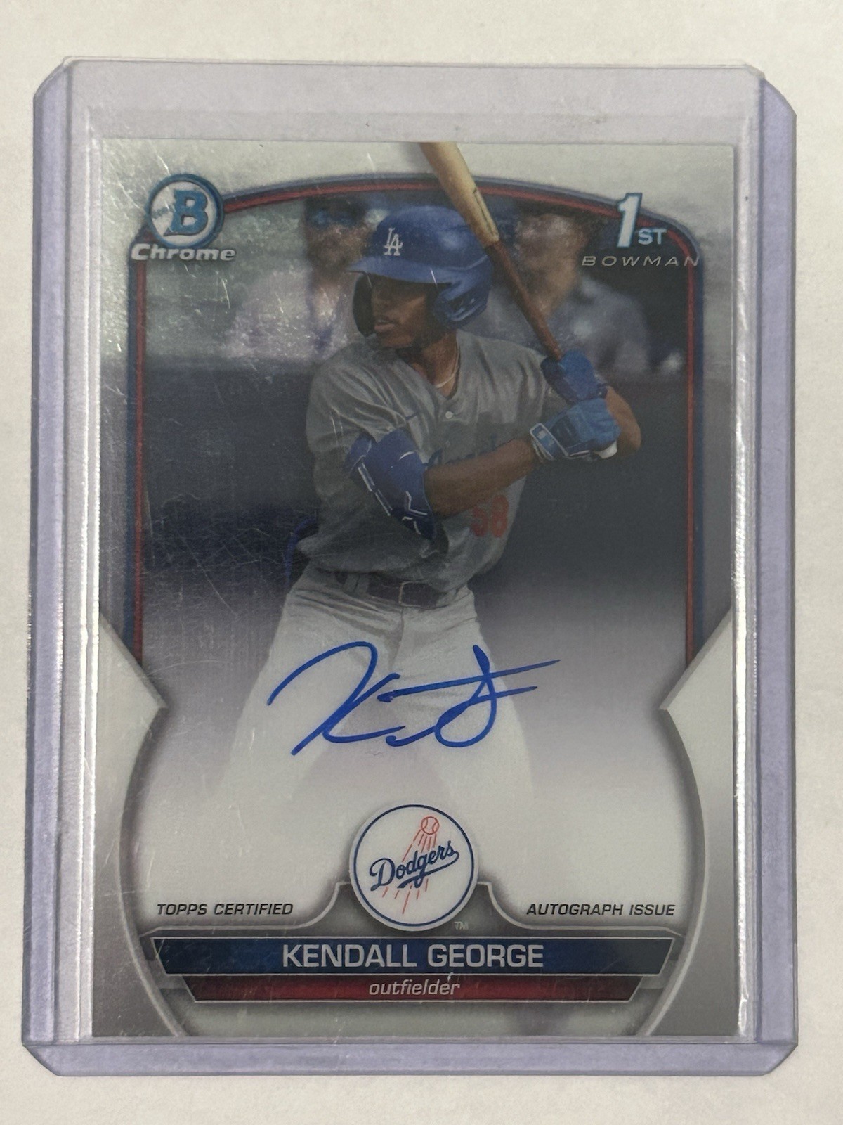 2023 Bowman Draft - Chrome Prospect Autographs Kendall George #CDA-KG (AU, RC)